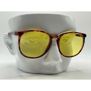NEW Vintage Sunglasses | Non RX | Preppy Tortoise Style | Yellow Lens | #875